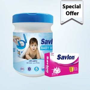 Savlon Baby Wipes 160'S Jar Get Savlon Soap 75g Free